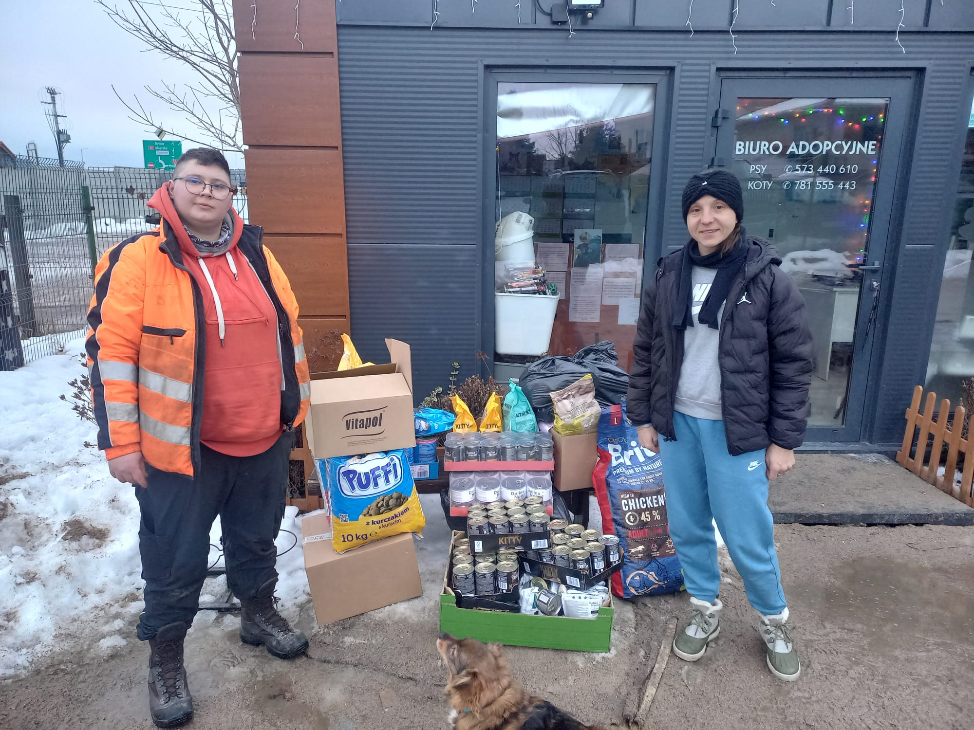 Dziękujemy całej społeczności szkolnej za włączenie się w akcję walentynkową na rzecz Schroniska dla zwierząt w Kościerzynie