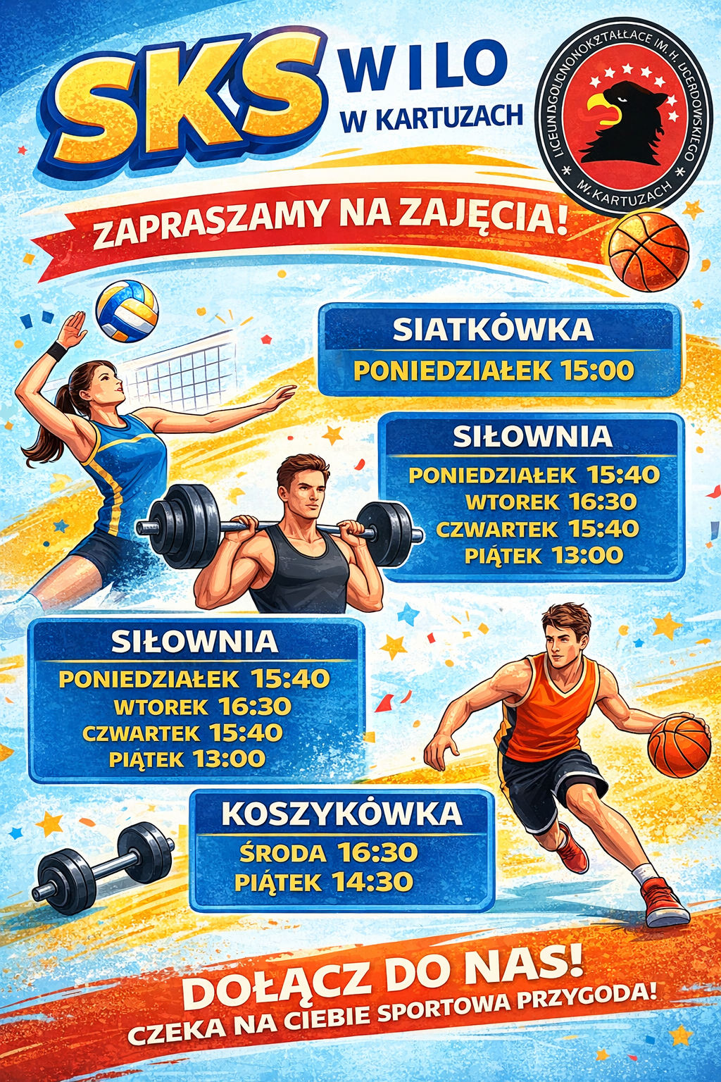 Zapraszamy na zajęcia sportowe SKS