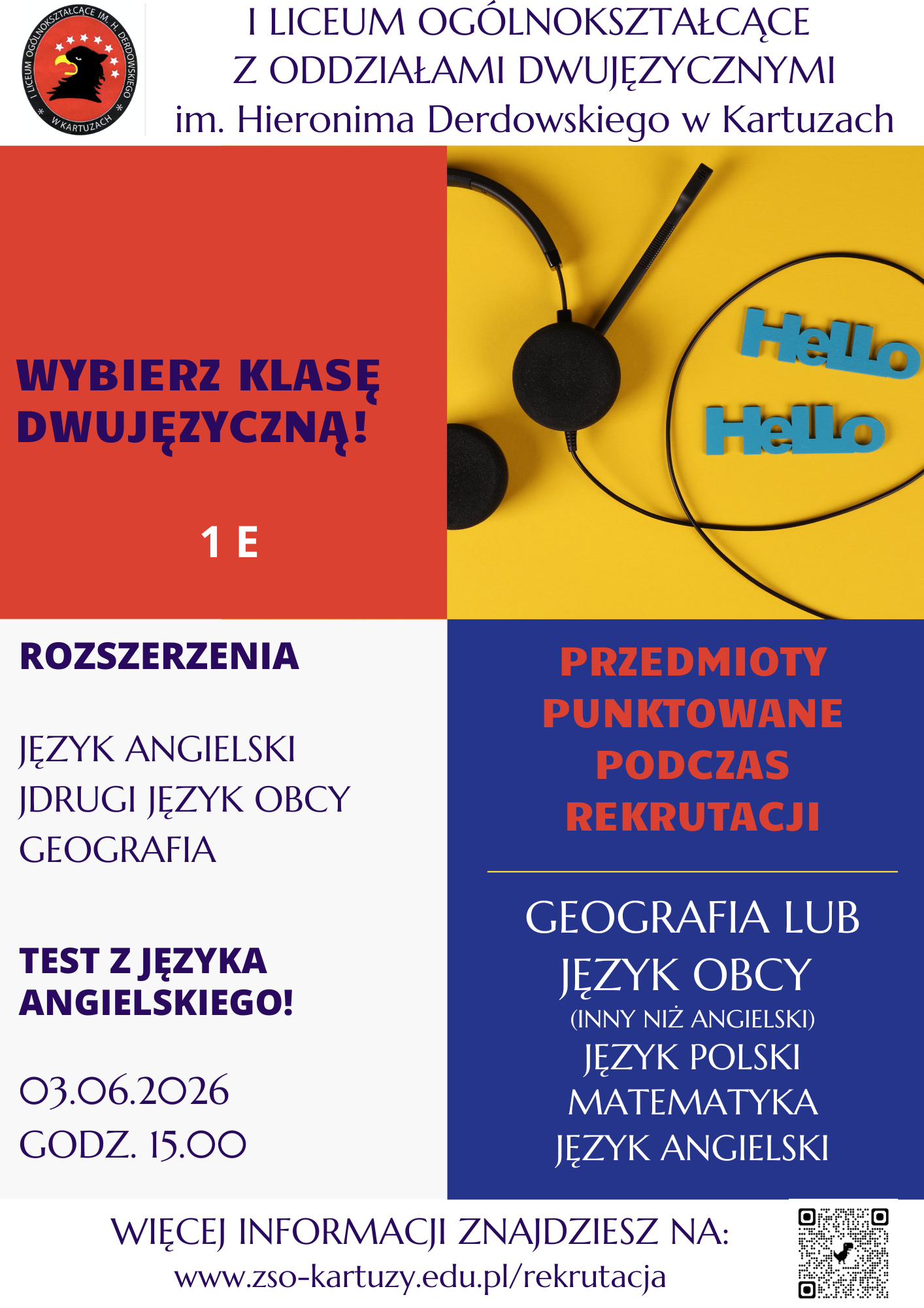 Drugi termin egzaminu z języka angielskiego do klasy dwujęzycznej